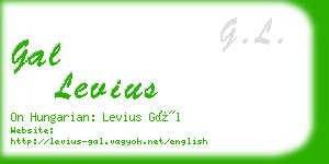 gal levius business card